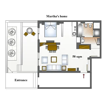 Martha's Apartman Rhodes City
